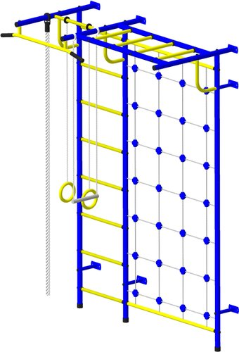 Детский спортивный комплекс Пионер С4С (синий/желтый)