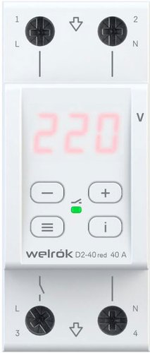 Реле напряжения Welrok D2-40 (Red)