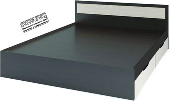 Кровать Стендмебель Гармония КР-608 90x200 (дуб белфорт/венге)