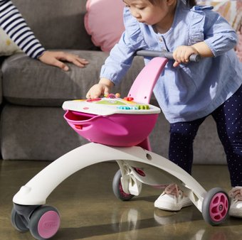 Каталка Tiny Love 5 в 1 Here I Grow Walk Behind & Ride-On (розовый)