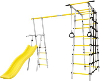 Игровой комплекс Romana Богатырь 103.07.06 (без качелей, серый/желтый) - 1/1