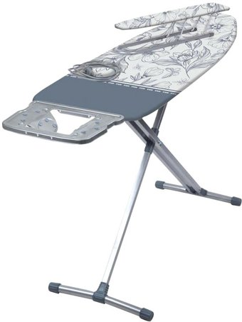 Гладильная доска Nika Ника 10+ (Н10+/СЦ) серые цветы - 1/1