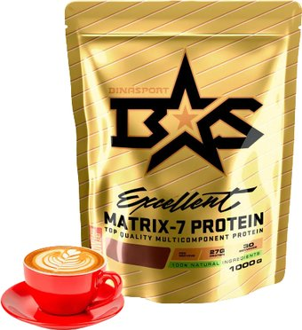 Протеин комплексный Binasport Excellent Matrix-7 Protein (1000г, капучино) - 1/1