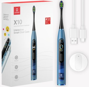 Электрическая зубная щетка Oclean X10 Smart Electric Toothbrush (синий) - 1/1