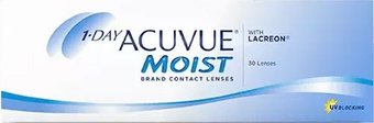 Контактные линзы Acuvue 1 Day Moist with Lacreon Sph -8.50 R8.5 D14.3 (30шт) - 1/1
