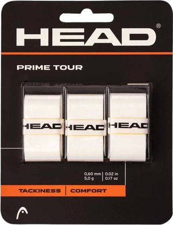 Грип для теннисной ракетки Head Prime Tour 285621 (3 шт, белый) - 1/1