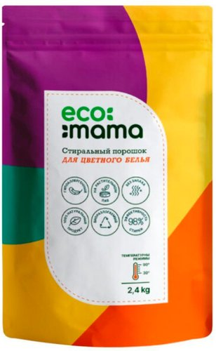 Стиральный порошок Ecomama Для цветного белья 2.4 кг - 1/1
