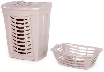 Корзина Полесье №1 с крышкой и корзинкой 07619 (темно-кремовый) - 1/1