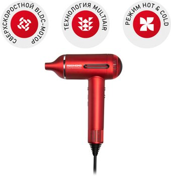 Фен Redmond (Редмонд) HD1700 (красный) - 1/1