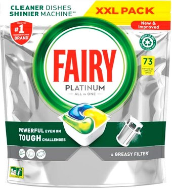 Капсулы для посудомоечной машины Fairy Platinum Lemon All in 1 (73 шт) - 1/1