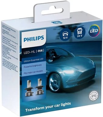 Светодиодная лампа Philips H4 Ultinon Essential LED 2шт - 1/1