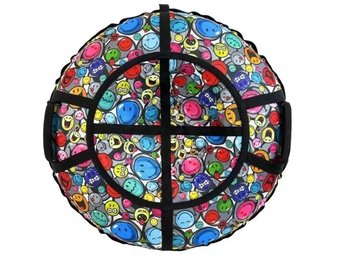 Тюбинг Hubster Люкс Pro S Смайл 90см во6700-2 (серый) - 1/1