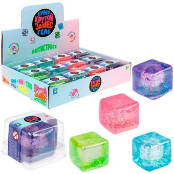 Сквиш 1toy Жмяка Супергель куб Т24585 - 1/1