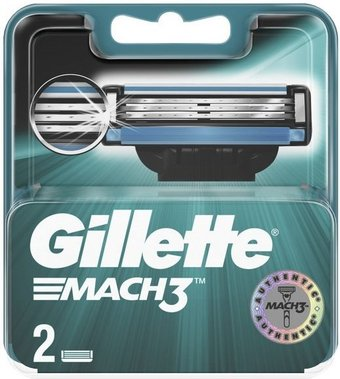 Сменные кассеты для бритья Gillette Mach3 (2 шт) 3014260251970 - 1/1