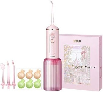 Ирригатор  Soocas W3F (с гелем, 4 насадки, розовый) - 1/1