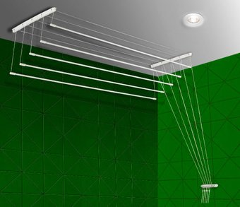 Сушилка для белья Comfort Alumin Euro Premium потолочная 5 стержней алюминий 100 см - 1/1