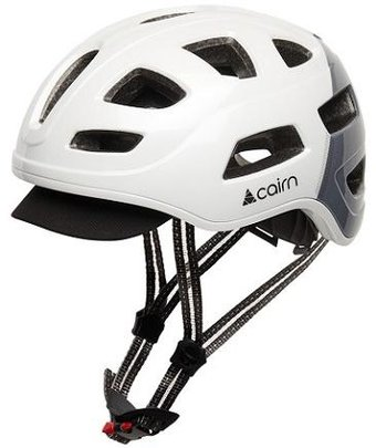 Cпортивный шлем Cairn Quartz LED USB (M, белый/серый) - 1/1