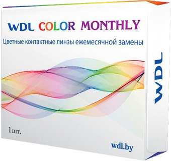 Контактные линзы WDL Color Monthly BC lime -2 дптр 8.6 мм (1 шт) - 1/1