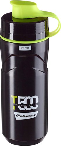 Фляга Polisport Thermal Bottle T500 8645500001 500мл (черный/лайм) - 1/1