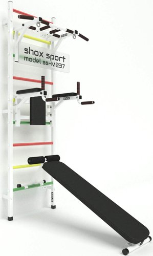 Шведская стенка (лестница) Shox M237 (белый/разноцветный) - 1/1