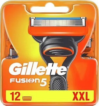 Сменные кассеты для бритья Gillette Fusion5 (12 шт) 7702018561759 - 1/1