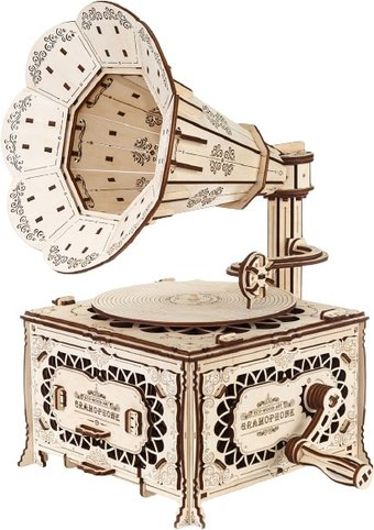 3Д-пазл Eco-Wood-Art Граммофон - 1/1