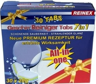 Таблетки для посудомоечной машины Reinex Tabs 7 в 1 30 шт - 1/1