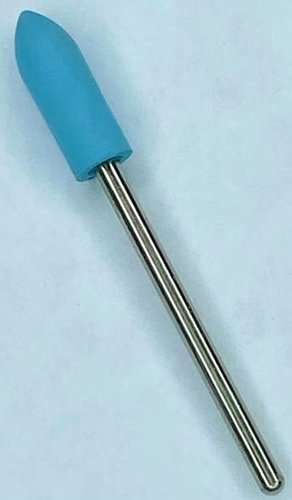 Сменная насадка Global Fashion Резиновая для полировки 02, конус (голубая, мягкая) - 1/1