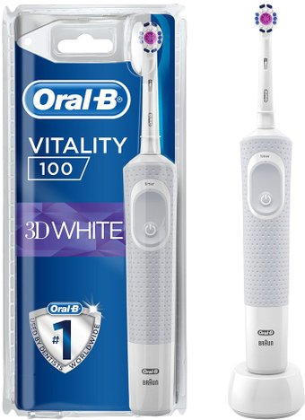 Электрическая зубная щетка Oral-B Vitality 100 3D White D100.413.1 (белый) - 1/1