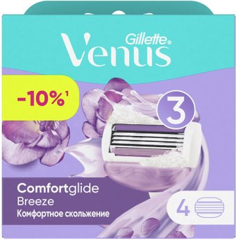 Сменные кассеты для бритья Gillette Venus ComfortGlide Breeze (4 шт) 7702018886401 - 1/1