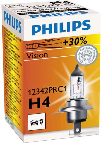 Галогенная лампа Philips H4 Premium 1шт [12342PRC1] - 1/1