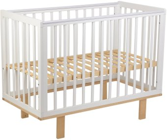 Классическая детская кроватка Incanto Papi (белый/бук) - 1/1