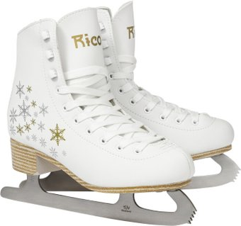 Коньки Ricos Eclat PW-215-2 (р.37, белый) - 1/1
