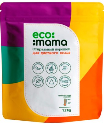 Стиральный порошок Ecomama Для цветного белья 1.2 кг - 1/1