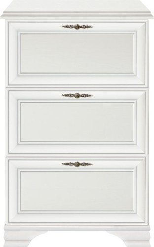 Тумба для обуви Black Red White Kentaki S320-SFВ3B (белый/белый) - 1/1