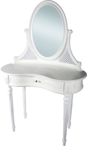 Туалетный столик с зеркалом ГрандМодерн Без деколи 89x40x142 (белый) - 1/1