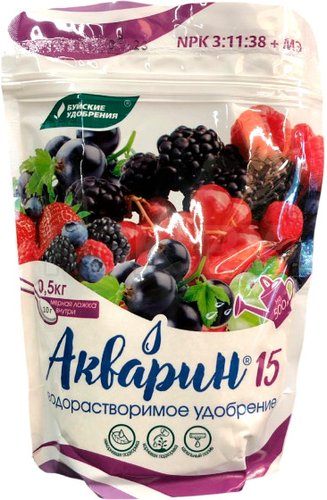 Удобрение Буйские удобрения Аквамарин 15 для плодово-ягодных (0.5 кг) - 1/1