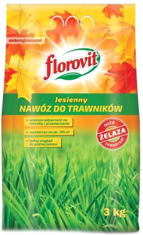 Удобрение Florovit Для газона осенний (3 кг, мешок) - 1/1