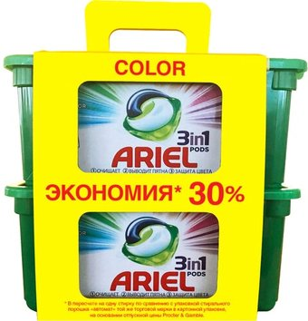 Капсулы для стирки Ariel Все в 1 Pods Color (30+30 шт) - 1/1