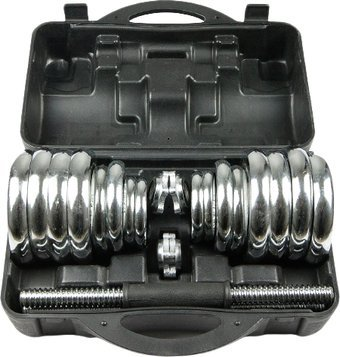 Набор гантелей Ametist хромированные в чемодане 30 кг - 1/1