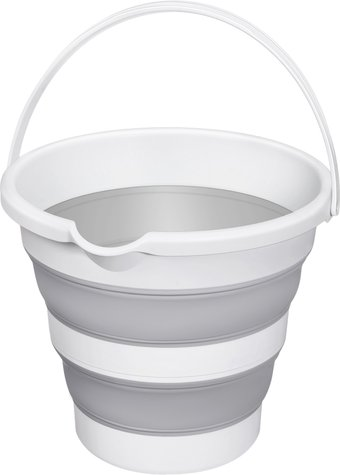 Ведро Эльфпласт Flexy 644 (белый/серый) - 1/1
