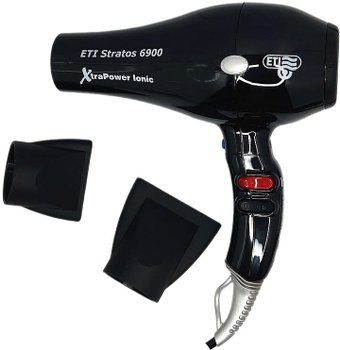 Фен ETI Stratos 6900 Xtrapower Ionic (черный) - 1/1