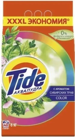 Стиральный порошок Tide Color с ароматом сибирских трав (6 кг) - 1/1