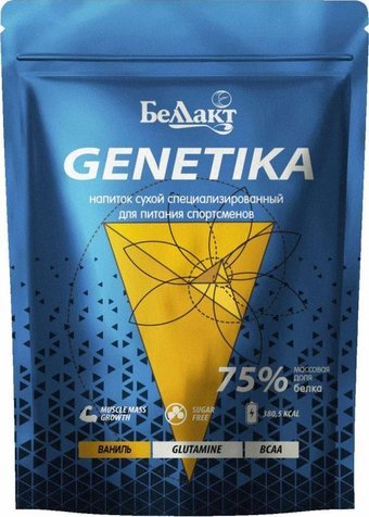 Протеин сывороточный (концентрат) Беллакт Genetica 75% (500 г, ваниль) - 1/1