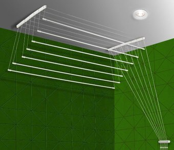 Сушилка для белья Comfort Alumin потолочная 7 стержней алюминий 220 см - 1/1