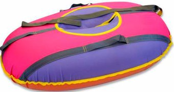 Тюбинг РусТрейд Овал 115 см, длина 80 см, камера R14 (в ассортименте) - 1/1