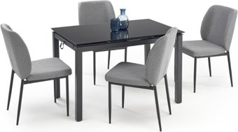 Обеденная группа Halmar Jasper (серый/черный) - 1/1