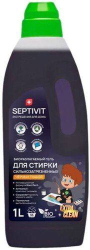 Гель для стирки Septivit Сильнозагрязненные Черные вещи (1 л) - 1/1