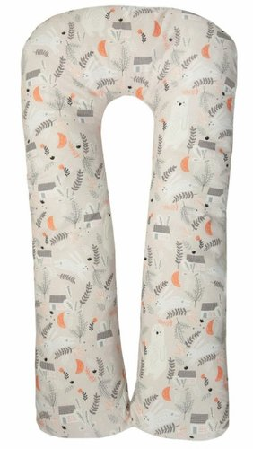 Подушка для беременных Amarobaby U-образная Лес AMARO-40U-Le (белый) - 1/1