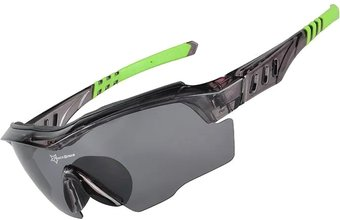 Солнцезащитные очки RockBros 10035 (черный/зеленый) - 1/1
